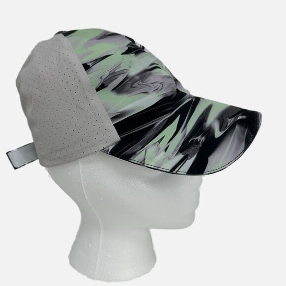 Lululemon Fast and Free Run Hat with Vent - Mint Gray Black Paint Glide - Picture 2 of 8